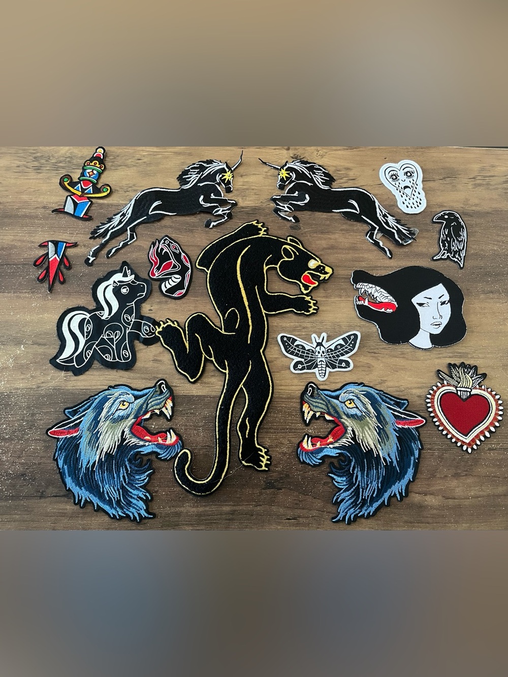 Embroidered Patches- set of 13